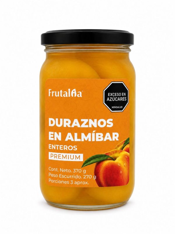 Duraznos en Almíbar enteros x370 g.